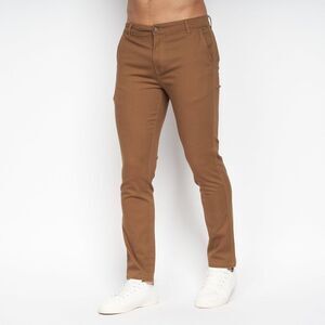 Crosshatch Mens Roysden Chinos / Cinnamon